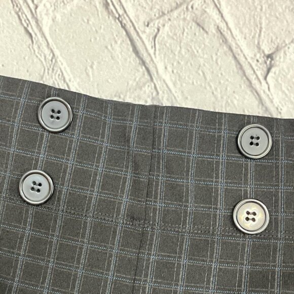 Max Edition Plaid Pants | Blue & Black | Elastic Waist | Size M - Picture 3 of 5